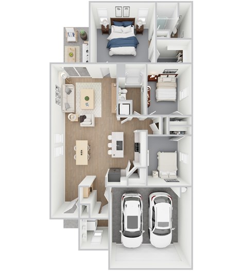 Ginkgo floor plan - 3 bed/2 bath at Bunton Creek in Kyle, Tx